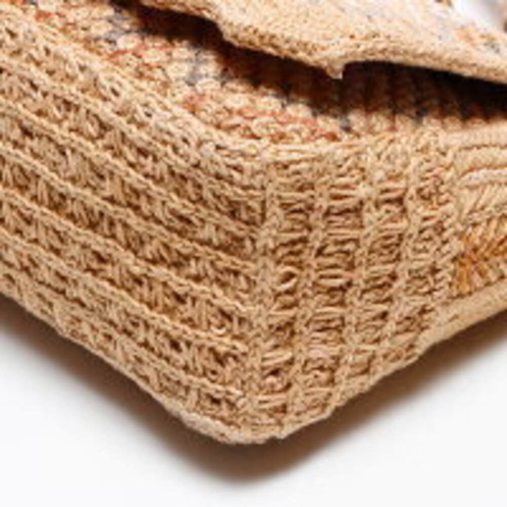 Christian Dior Caro Chain Raffia Shoulder Bag Beige - Picture 6 of 13